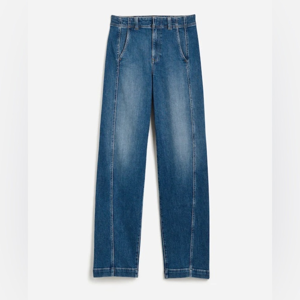 Madewell || Tapered Denim Trousers Relaxed Stretch Blue 29T 29 Tall‎ Long